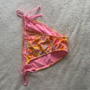 Wild Fable Pink and Orange Bikini Swim Bottom